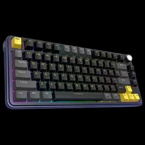 T-wolf T40 Tri Mode Gaming Mechanical Keyboard-Grey Black