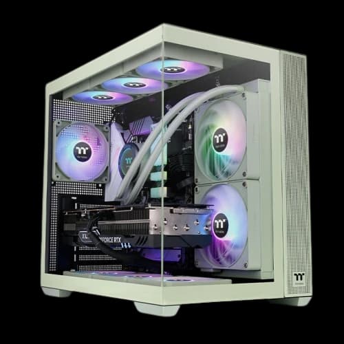 Thermaltake View 380 TG ARGB Mid Tower Gaming Casing (Matcha Green)