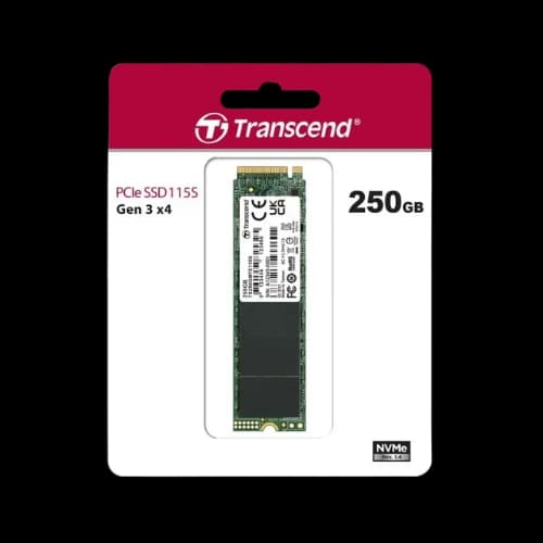 Transcend 250GB 115S NVMe M.2 2280 PCIe Gen3x4 Internal SSD