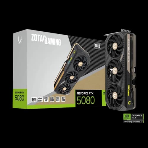 ZOTAC GAMING GeForce RTX 5080 SOLID 16GB GDDR7 Graphics Card