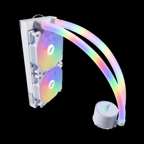 1stplayer mt 240 mothra argb liquid cpu cooler white 3