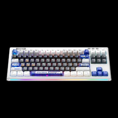 1stplayer neo87 tri mode thunderstorm mechanical keyboard lavender switch