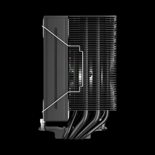 1stplayer ps130 argb hydro bearing cpu air cooler black 3