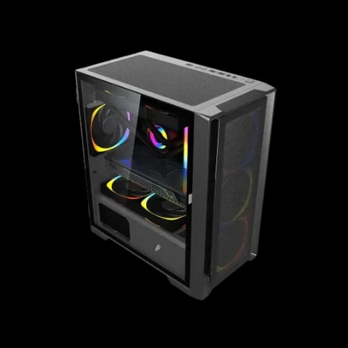 1stplayer t4 black m atx gaming casing 2
