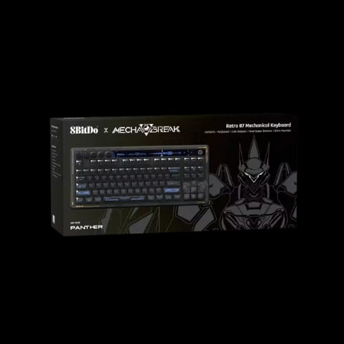 8bitdo retro 87 tri mode mechanical keyboard mecha break edition box
