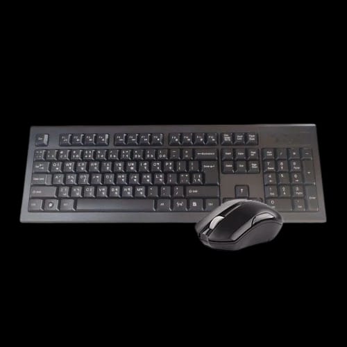 a4tech 3000n black wireless keyboard mouse combo with bangla