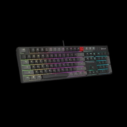 a4tech bloody b230n neon backlight gaming keyboard black angle