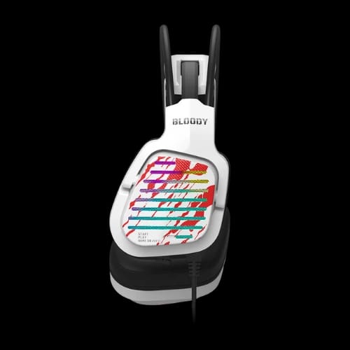 a4tech bloody g565 rgb backlight usb gaming headphone energy whiteleft side
