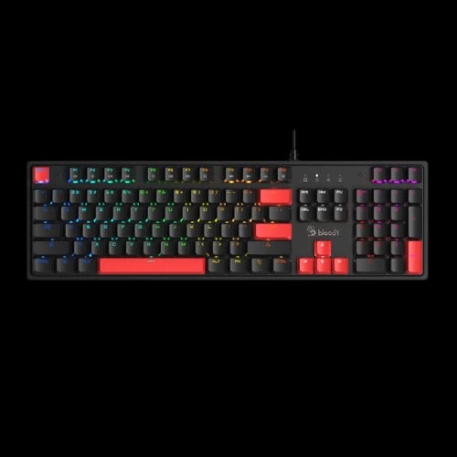 a4tech bloody s520n blms brown switch rgb mechanical keyboard fire blackmain