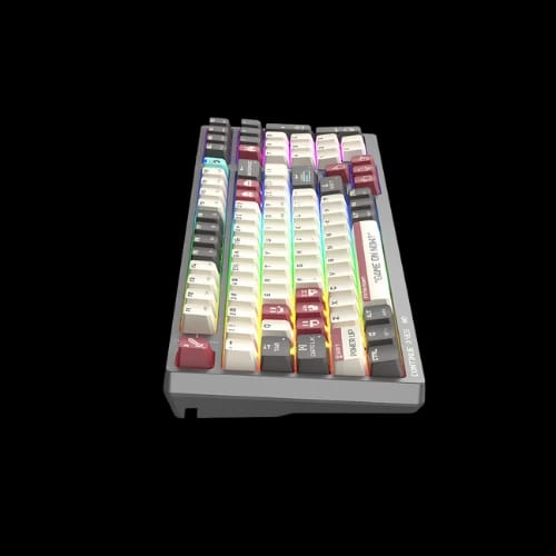 a4tech bloody ws98 tri mode wireless rgb mechanical keyboard pixel redside