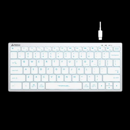 a4tech fx61 mini fstyler wired keyboard ice blue main