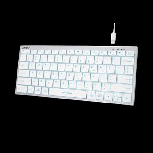 a4tech fx61 mini fstyler wired keyboard ice blue slide