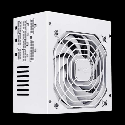 acer ac 650 650w 80 plus bronze full modular power supply white