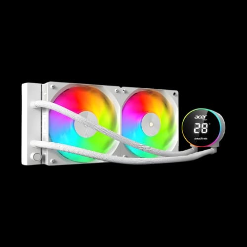acer ac240ynw 240mm argb aio liquid cpu cooler white main