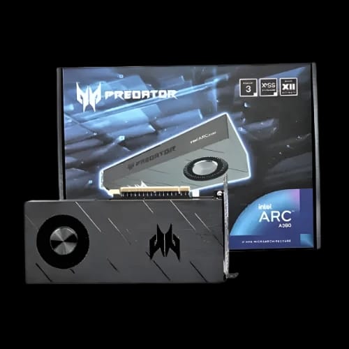 acer predator arc a380 6gb gddr6 graphics card with box