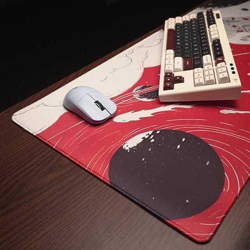 adrift space mouse pad on the keyboard and mouse