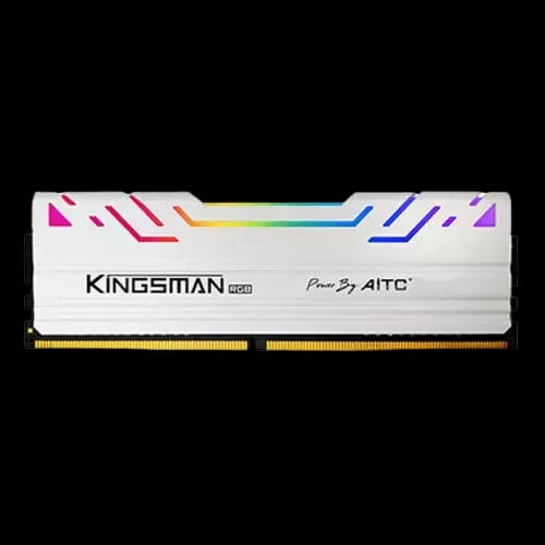 aitc kingsman gaming 8gb ddr4 3200mhz rgb desktop ram white 2
