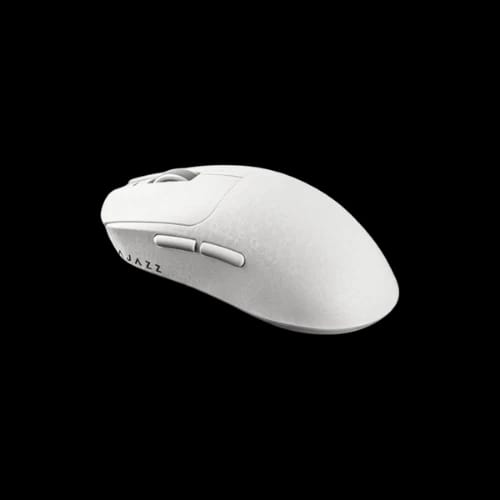 ajazz aj199 carbon fiber tri mode gaming mousewhite left button