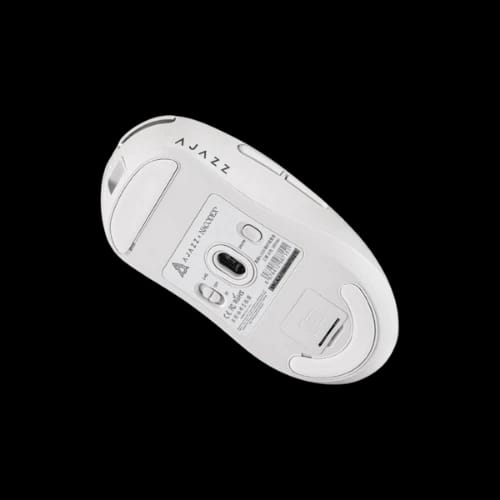 ajazz aj199 carbon fiber tri mode gaming mousewhiteback