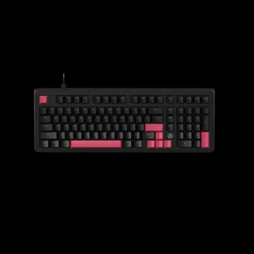 ajazz ak980 wired rainbow hot swap mechanical keyboard black red