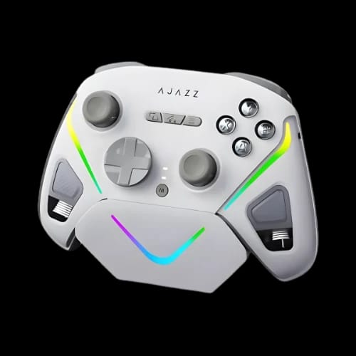 ajazz gp100 tri mode wireless gamepad white main