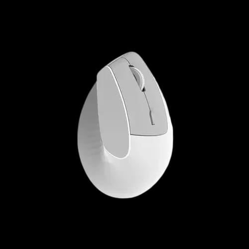 ajazz i300 dual mode wireless ergonomic mouse white 1