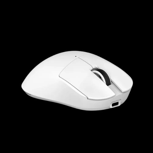 ajazz nj08 mc tri mode gaming mouse white side view
