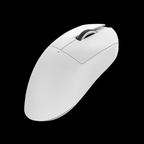 ajazz nj08 mc tri mode gaming mouse white upper side