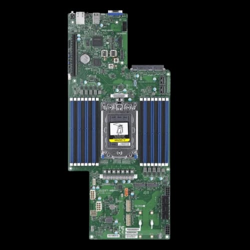 amd epyc 8 node rack server motherbord view