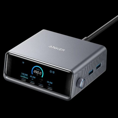 anker prime 250w 6 ports ganprime adapter black main