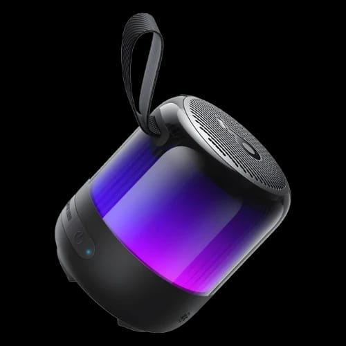 anker soundcore glow mini portable speaker black side