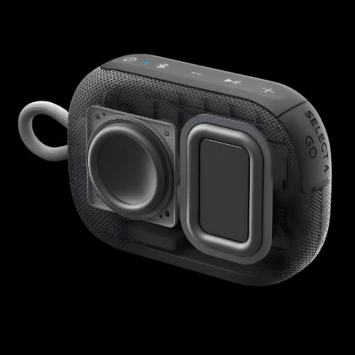 anker soundcore select 4 go bluetooth speaker black inside view