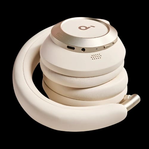 anker soundcore space one wireless headphone gold fold