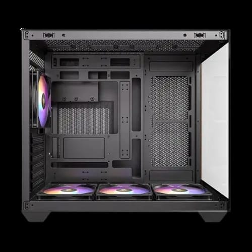 antec cx800 wood argb full view mid tower gaming casing 3