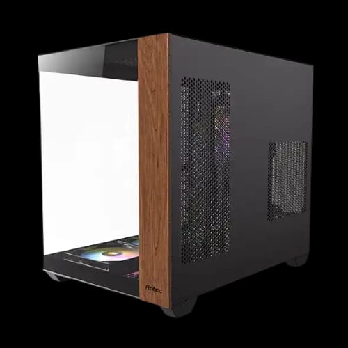 antec cx800 wood argb full view mid tower gaming casing 4