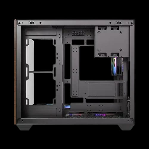 antec cx800 wood argb full view mid tower gaming casing 5