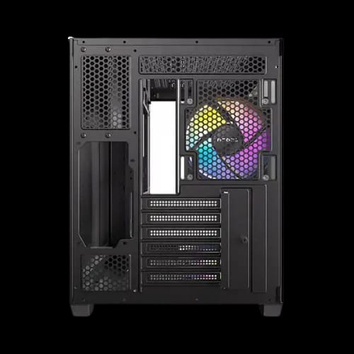 antec cx800 wood argb full view mid tower gaming casing 6