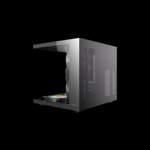 antec vcx20m argb m atx mini tower gaming casing angled 2