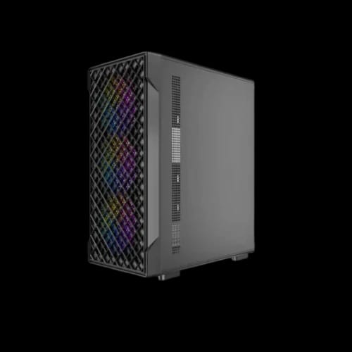 antec vx320 argb mid tower atx gaming casing side