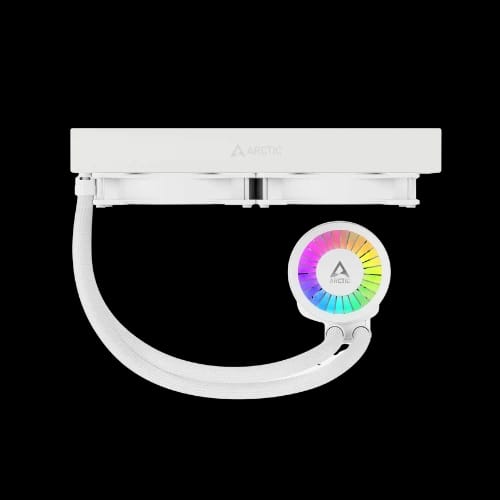 arctic liquid freezer iii 280 a rgb aio cpu water cooler white 3