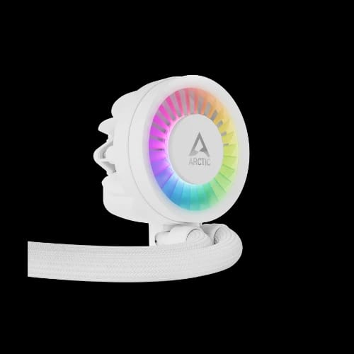 arctic liquid freezer iii 280 a rgb aio cpu water cooler white 4