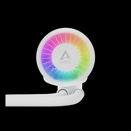 arctic liquid freezer iii 280 a rgb aio cpu water cooler white 5