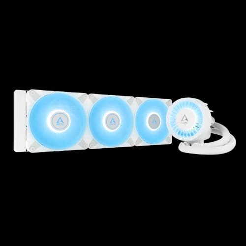 arctic liquid freezer iii 360 a rgb aio cpu water cooler white 3