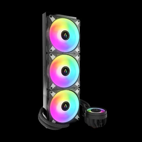 arctic liquid freezer iii 420 a rgb aio cpu water cooler black