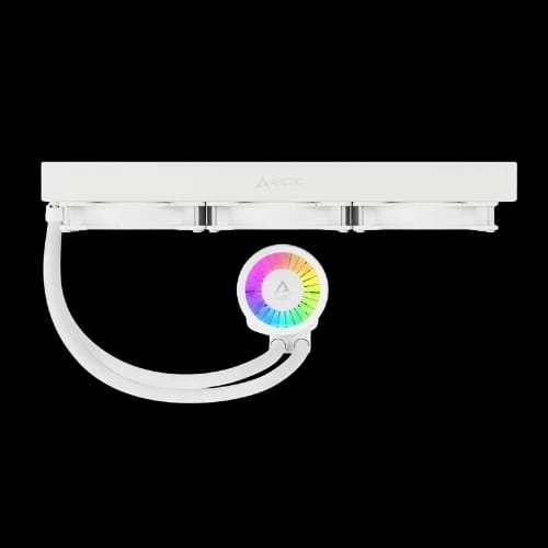 arctic liquid freezer iii 420mm argb liquid cpu cooler white radiator