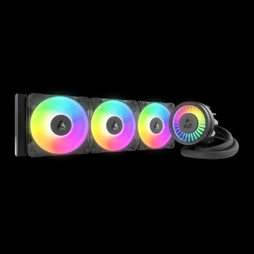 arctic liquid freezer iii pro 360 a rgb aio cpu water cooler black