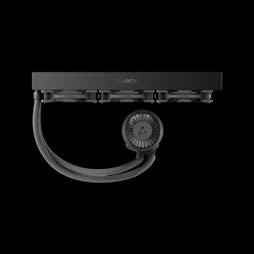 arctic liquid freezer iii pro 360 non rgb aio cpu water cooler black upper side