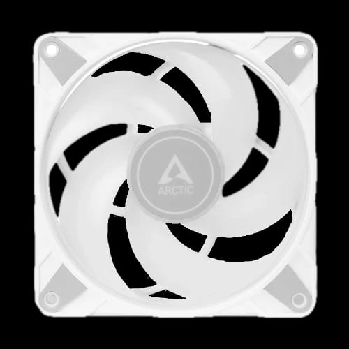 arctic p12 pwm pst argb 120mm 1xfan white 11740228586 background removed