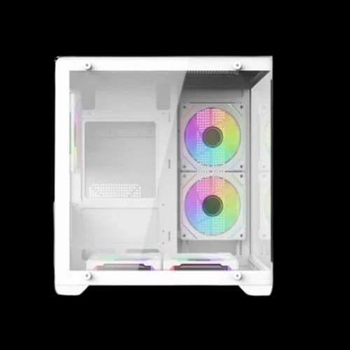 ars precious 007 infinity argb mid tower m atx gaming casing white