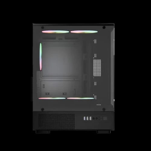 ars snow j 330 1 argb m atx mid tower desktop gaming case black 2